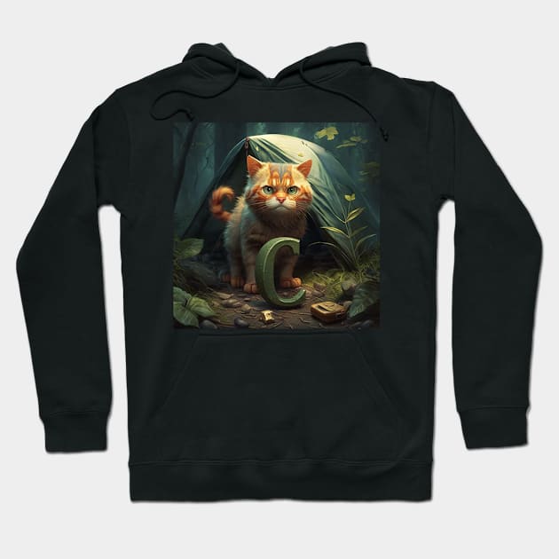 Letter C for the Camping Cat from the AdventuresOfSela Hoodie by Parody-is-King